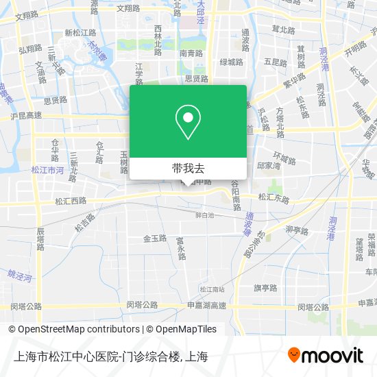 上海市松江中心医院-门诊综合楼地图