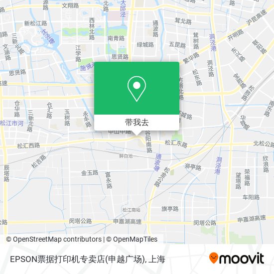 EPSON票据打印机专卖店(申越广场)地图