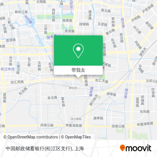 中国邮政储蓄银行(松江区支行)地图