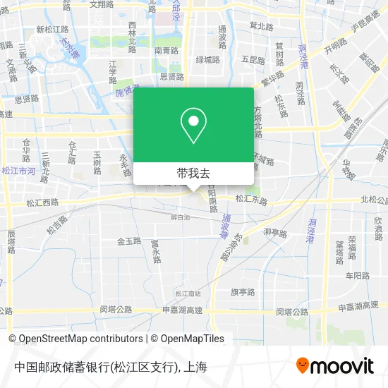 中国邮政储蓄银行(松江区支行)地图