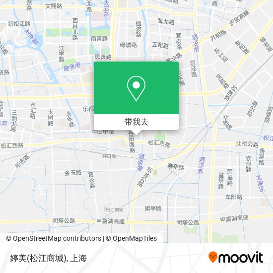 婷美(松江商城)地图