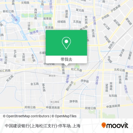 中国建设银行(上海松江支行)-停车场地图