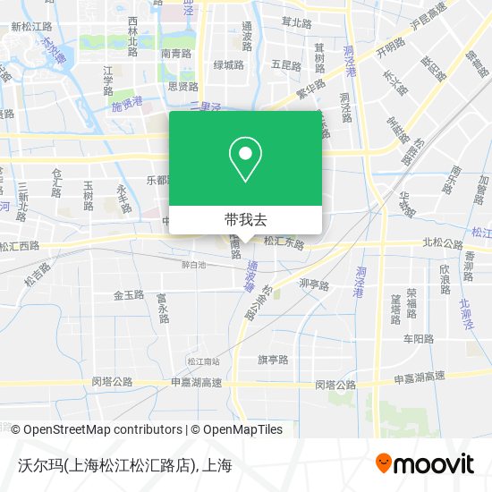 沃尔玛(上海松江松汇路店)地图