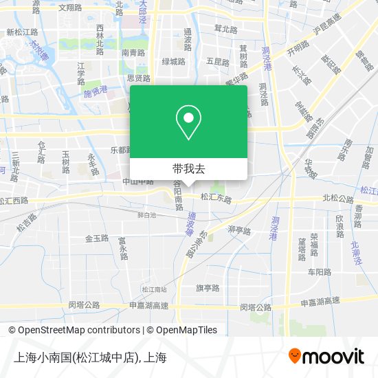 上海小南国(松江城中店)地图