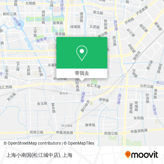 上海小南国(松江城中店)地图