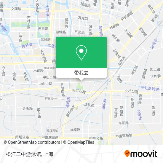 松江二中游泳馆地图