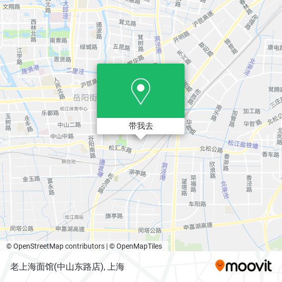 老上海面馆(中山东路店)地图