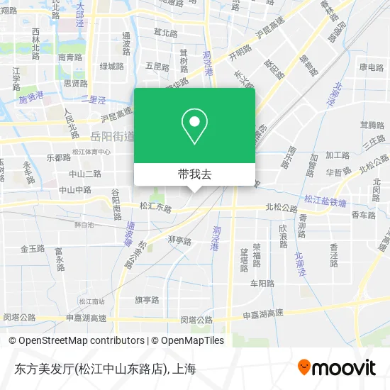 东方美发厅(松江中山东路店)地图