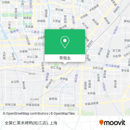 全聚仁果木烤鸭(松江店)地图