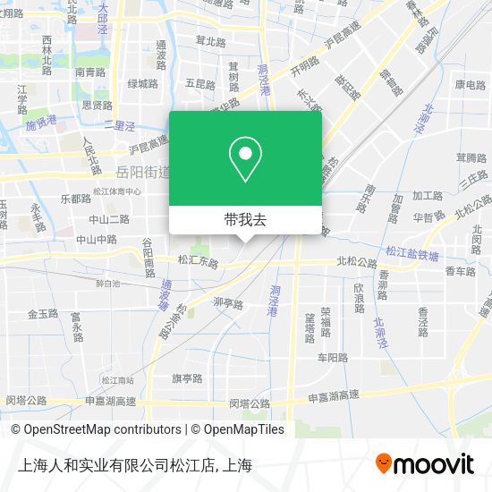 上海人和实业有限公司松江店地图