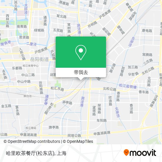 哈里欧茶餐厅(松东店)地图