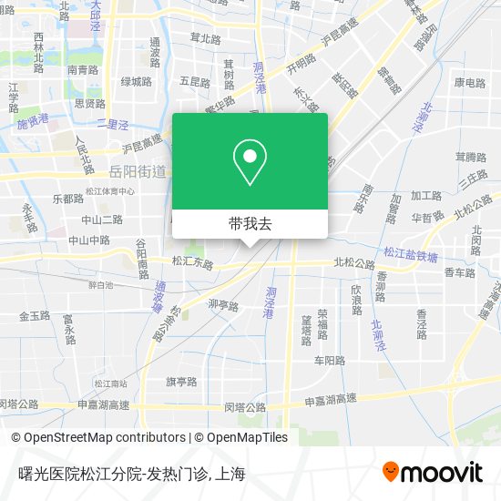 曙光医院松江分院-发热门诊地图