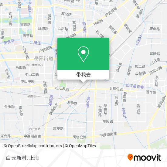 白云新村地图