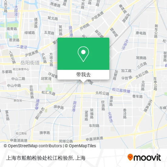 上海市船舶检验处松江检验所地图