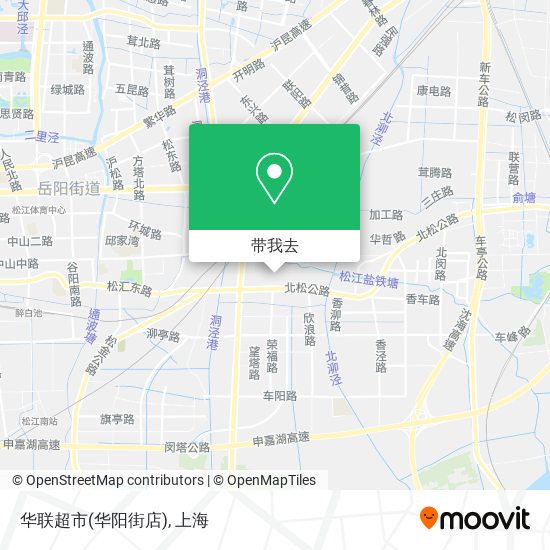 华联超市(华阳街店)地图