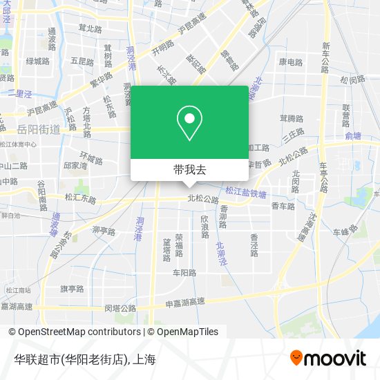 华联超市(华阳老街店)地图