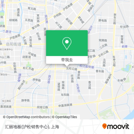 汇丽地板(沪松销售中心)地图