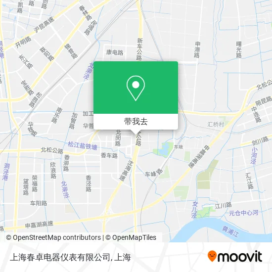上海春卓电器仪表有限公司地图