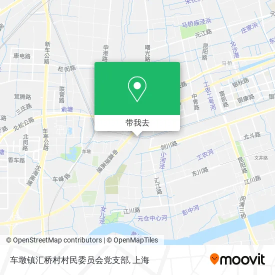 车墩镇汇桥村村民委员会党支部地图