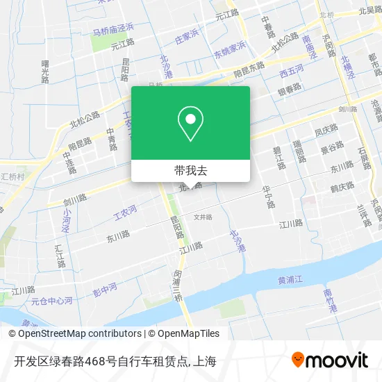 开发区绿春路468号自行车租赁点地图