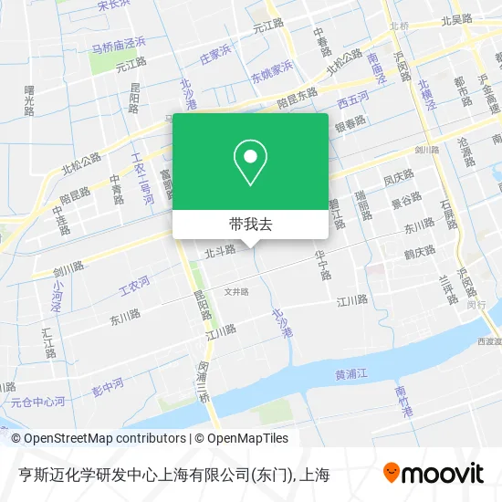 亨斯迈化学研发中心上海有限公司(东门)地图