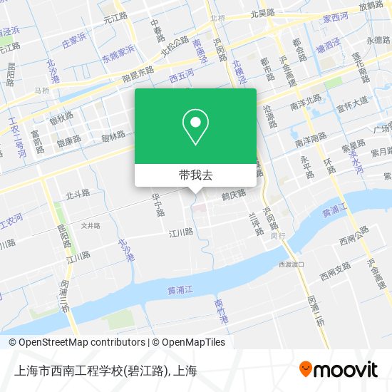 上海市西南工程学校(碧江路)地图