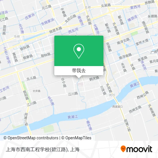 上海市西南工程学校(碧江路)地图