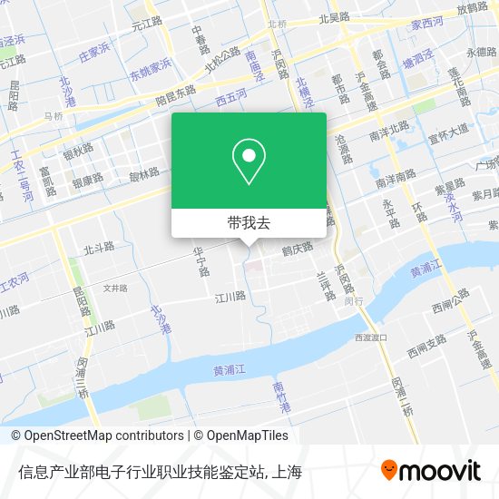 信息产业部电子行业职业技能鉴定站地图