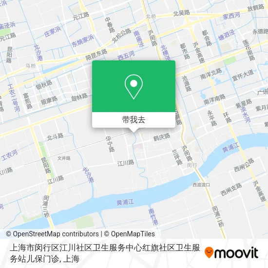 上海市闵行区江川社区卫生服务中心红旗社区卫生服务站儿保门诊地图