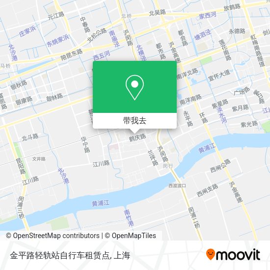 金平路轻轨站自行车租赁点地图