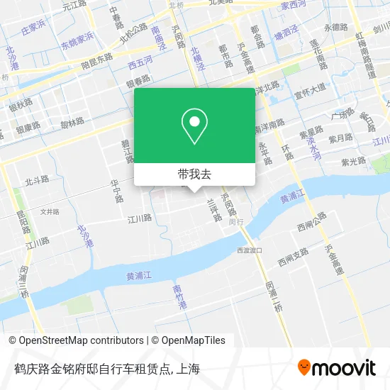 鹤庆路金铭府邸自行车租赁点地图