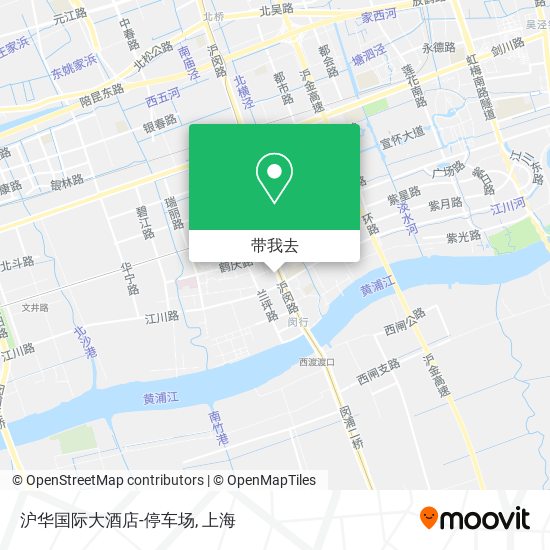 沪华国际大酒店-停车场地图