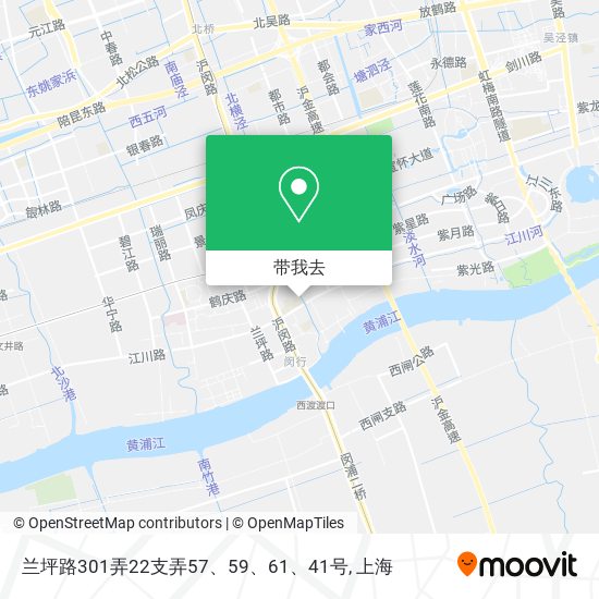 兰坪路301弄22支弄57、59、61、41号地图