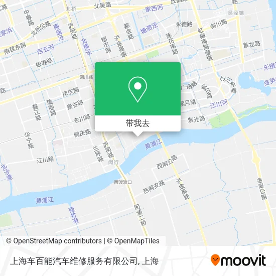 上海车百能汽车维修服务有限公司地图