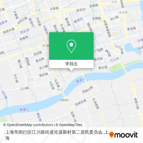 上海市闵行区江川路街道沧源新村第二居民委员会地图