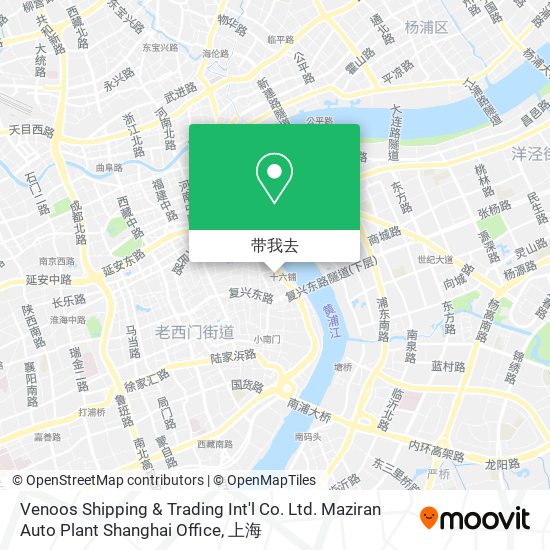 Venoos Shipping & Trading Int'l Co. Ltd. Maziran Auto Plant Shanghai Office地图