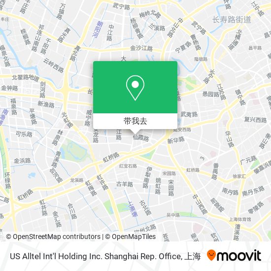 US Alltel Int'l Holding Inc. Shanghai Rep. Office地图