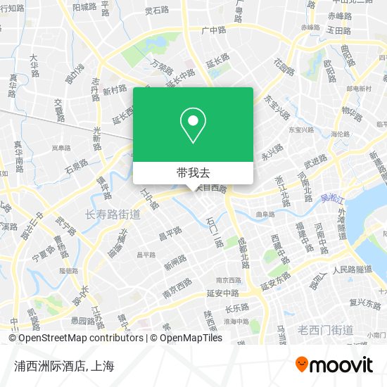 浦西洲际酒店地图
