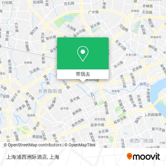 上海浦西洲际酒店地图