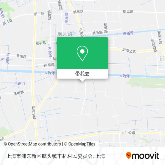 上海市浦东新区航头镇丰桥村民委员会地图