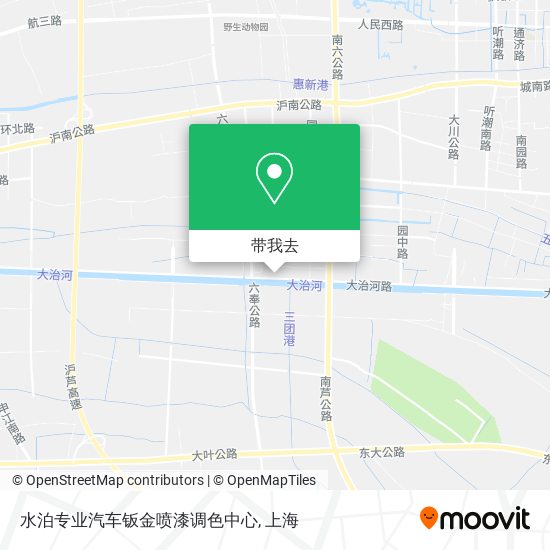 水泊专业汽车钣金喷漆调色中心地图
