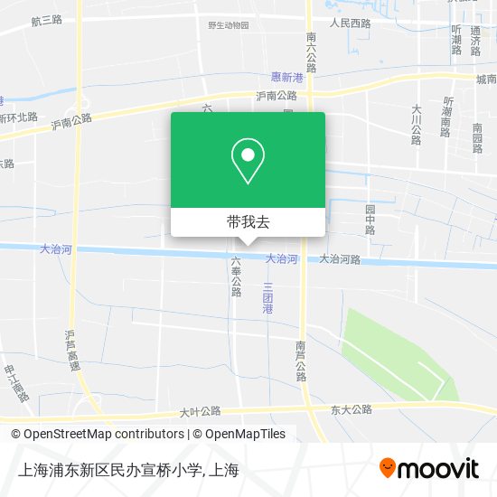 上海浦东新区民办宣桥小学地图