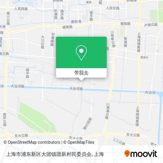 上海市浦东新区大团镇团新村民委员会地图