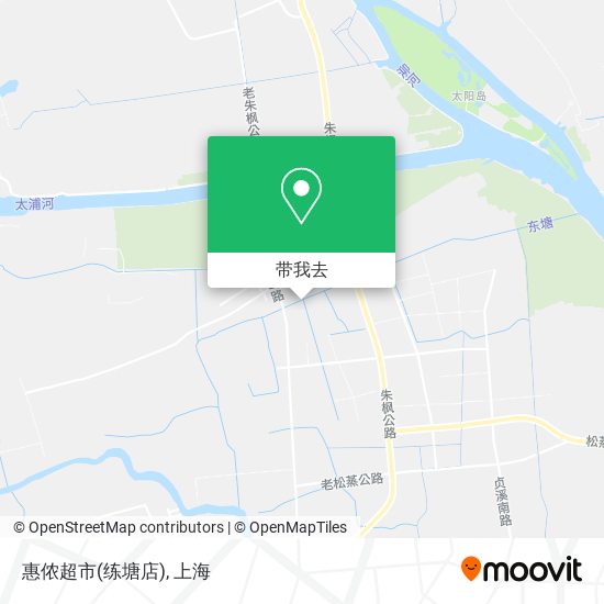 惠侬超市(练塘店)地图