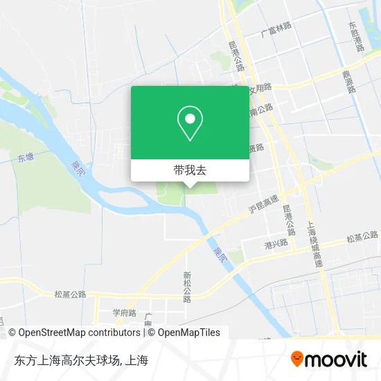 东方上海高尔夫球场地图