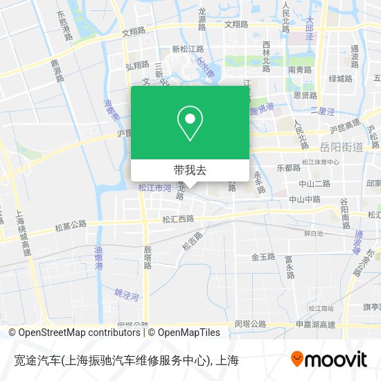 宽途汽车(上海振驰汽车维修服务中心)地图