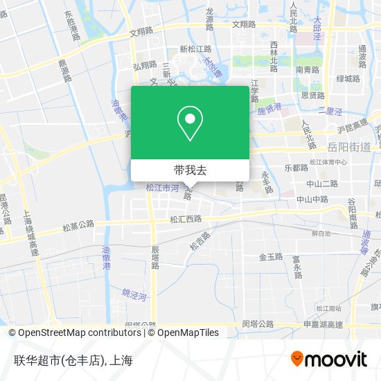 联华超市(仓丰店)地图