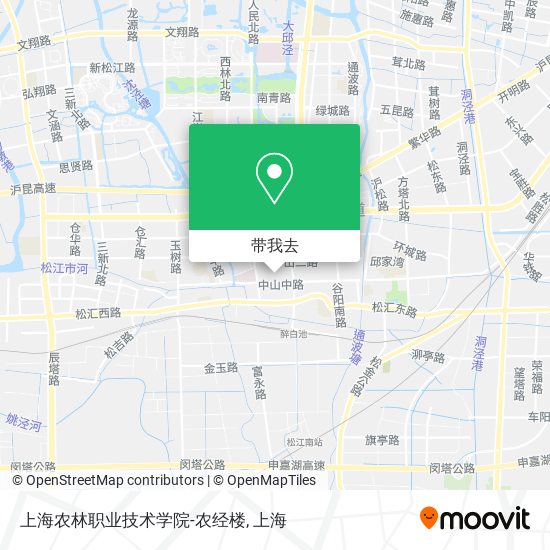 上海农林职业技术学院-农经楼地图