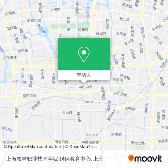 上海农林职业技术学院-继续教育中心地图