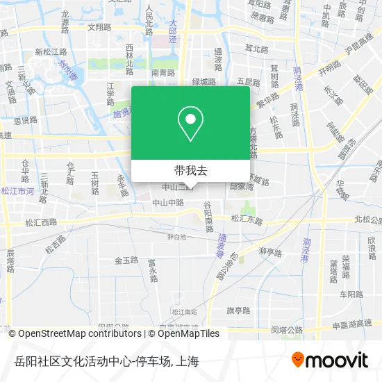 岳阳社区文化活动中心-停车场地图